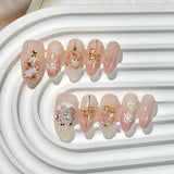 Christmas handmade nail wear boutique high-end nail art fake nail flakes autumn and winter