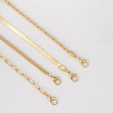 5-in-1 Layered Gold Necklace Set - Tarnish-Free 14k Gold Plated Chunky Chain Stack for Women