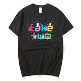 Letter Print Cotton T Shirt Fashion Brand Short Sleeve Tops Man Women Summer