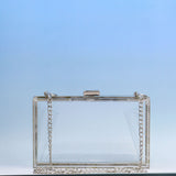 Acrylic Women's Bags, Small Square Bags, Transparent Box Bags, Dinner Bags.
