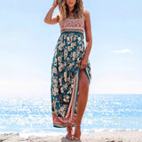 Women's Vacation Casual Printed Suspender Dress