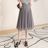 Elegant Tulle Midi Skirt - AfterAmour