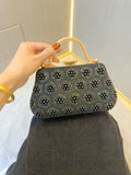 Vintage Pearl Tote Clutch Wedding evening clutch Dinner bag M4676-089113