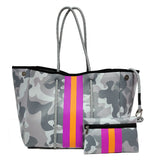 Neoprene Perforated Tote Set – Mother-Child Beach Bag, Water-Resistant Gym & Swim Duffle