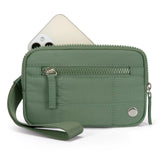 Transparent PVC Large Card Bag – Wrist Bag with Compartments for Bank Card & Change Storage, Portable Wristlet Purse