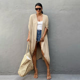 Open-Front Beach Bikini Cardigan ¨C Women¡¯s Vacation Swimsuit Cover-Up, Sun Protection Outerwear