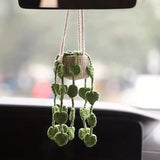 Car plant pendant Car decoration Rearview mirror pendant Creative wool in the car
