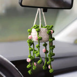 Car plant pendant Car decoration Rearview mirror pendant Creative wool in the car