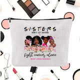 Linen printed cosmetic bag, cosmetic lipstick storage bag, small simple zipper evening clutch bag,