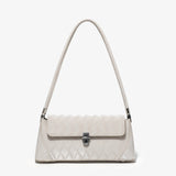 Small shoulder purse, pink baguette armpit bag, versatile diamond tote bag, simple shoulder bag