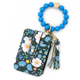 ID bag, silicone bracelet, floral folded edge card bag, TK printed leather wallet, keychain.