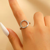 Exaggerated Alloy Round Square Geometric Electroplated Bracelet Fashion Minimalist