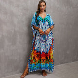 Rayon Engineered-Print Beach Robe ¨C Vacation Bikini Cover-Up, Women¡¯s Swimsuit Outerwear