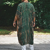 Men¡¯s Summer Beach Sun Protection Shirt ¨C Casual Printed Resort Shirt, Fashion Cape Outerwear