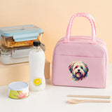 Letter pattern printed thermal insulation bag, lunch box bag, tote aluminum foil ice bag, lunch storage picnic bag, fresh-keeping bag