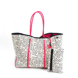Neoprene Perforated Beach Bucket Bag – Two-in-One Mother-Child Tote, Large Swimming Sand-Proof Purse