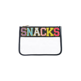 PVC transparent storage bag, embroidered letter cosmetic bag, wash storage towel embroidered file bag 2pcs,