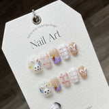 1022- Handmade press on nails fake nails removable