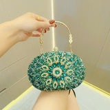 Clutch Purses for Women Evening Bag Nude Purse Luxury Handbag Bride Wallet Glitter Multicolor Rhinestone Bags