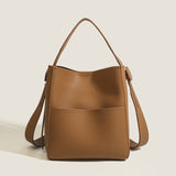 Early Autumn Women's Bag, Textured Crossbody Bucket Bag, Large Capacity Handheld Shoulder Bag
