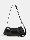 Elegant Folded Cylinder Bag - Stylish Small Pillow Bag & Casual Crossbody Bag for Women | Fashion Retro Design hobo