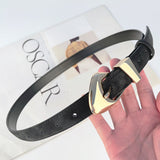 Women's Suede Leather Belt for Pants