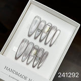 1028- Handmade press on nails fake nails removable