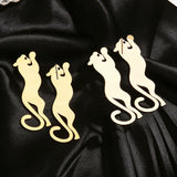 Personality Metal Leopard Stud Earrings High-End Exaggerated Cheetah Earrings