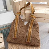 Women’s Lightweight Woven Bag – Delicate Summer Straw Shoulder Purse, Handmade Textured Tote