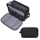 Large Capacity Men's Canvas Wash Bag – Durable Razor Storage & Cosmetic Bag with Ample Space for Travel Essentials