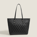 Women top handle purse, large capacity student tote bag, fashion handbag, texture solid color versatile shoulder bag