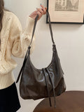 Retro Underarm Bag, Women's Autumn and Winter Fashion Tote Bag, Large Capacity Crossbody Bag