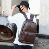 Boutique Men's Backpack Fashion Business Fan Large Capacity Soft Leather Backpack Travel Men's Short-haul School Bag MB21080302