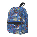Pumpkin witch pattern digital print backpack, waterproof nylon backpack purse, student backpack purse,