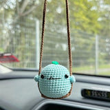 Car plant pendant Car decoration Rearview mirror pendant Creative wool in the car