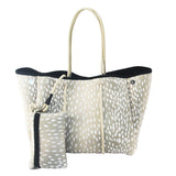 Neoprene Perforated Beach Bucket Bag – Two-in-One Mother-Child Tote, Large Swimming Sand-Proof Purse
