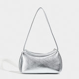 Silver small shoulder bag Design shoulder Bag, Bag Women's Summer Temperament Versatile Shoulder Bag  Hobo Handbag