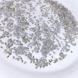 1061 Mini 1.5 * 3 rhombus zircon nail diamond, small flat bottom micro zirconium horse eye nail jewelry for press on nails