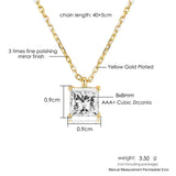 Single Zircon Pendant Necklace new
