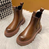 Chunky Heel Chelsea Ankle Boot