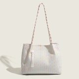 Knitted tote bag, women hobo bag, women's large capacity shoulder bag, commuter shoulder canvas bag women
