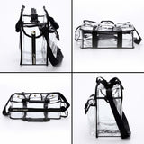 Transparent PVC cosmetic bag, waterproof swimming bag, washing beach bag, large-capacity cosmetic bag, large-capacity storage bag