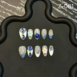 [Engraved short sweet pink Press on Nails can be wholesale.