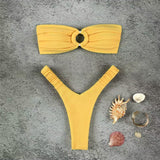 Swimsuit hoop tube top sexy bikini bikini swimsuit women split swimsuit women