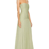 Ribbed Pleated Tube Dress