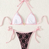 Sexy Lace Bikini Set Swimsuit