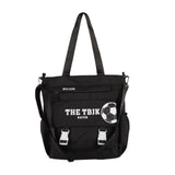 Large capacity tote bag, student cute high school tote bag, tote shoulder bag