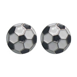 Rhinestone Football & Rugby Earrings for Women - Sparkling Sports Fan Dangle Drop Stud Earrings