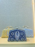 Nightout bag with diamond inlaid carrying bag, ladies banquet single shoulder crossbody carrying bag