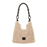 Fashion Premium Tote – Large Summer Woven Straw Shoulder Bag, Convertible Crossbody Purse